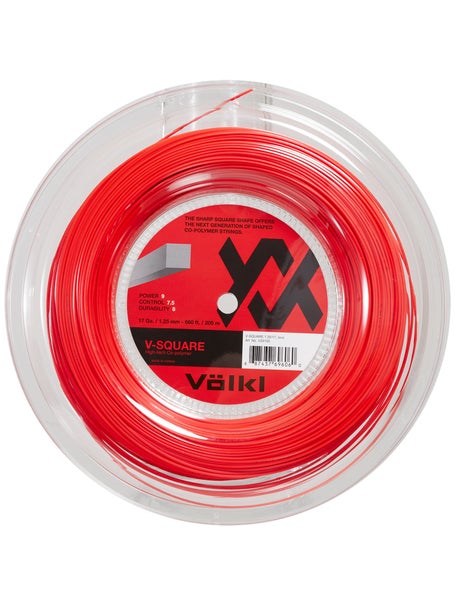 Volkl Cyclone | Tennis Racquet String | Spin & Control | Ten-Sided  co-Polymer (Black, 17, Reel)