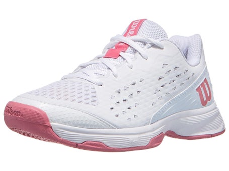 Wilson Rush Pro L Jnr White/White/Mauveglow Junior Shoe