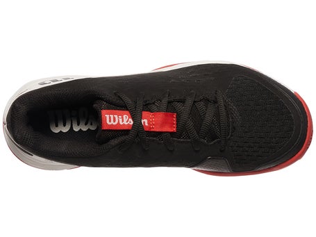 Wilson Rush Pro L Black/White/Red Junior Shoe