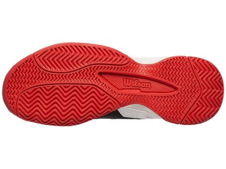 Wilson Rush Pro L Black/White/Red Junior Shoe