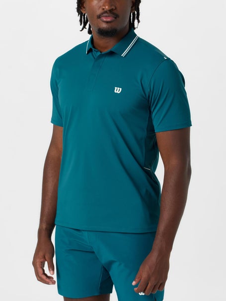 Wilson Mens Challengers Technical Polo - Lyons Blue