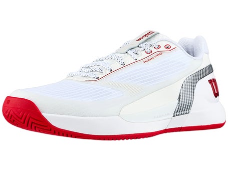 Wilson Rush Pro 5 White/Red/Black Mens Shoes 