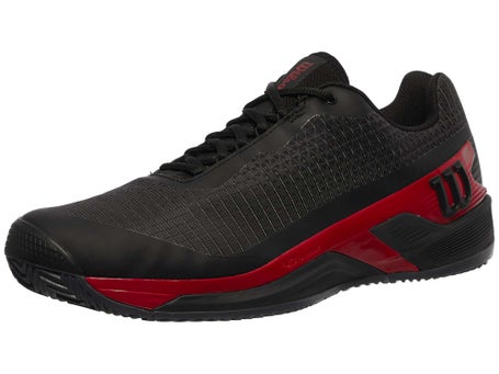 Wilson Rush Pro 4.0 CLASH CLAY Black/Red Mens Shoe