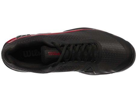 Wilson Rush Pro 4.0 CLASH CLAY Black/Red Mens Shoe
