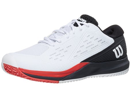 Wilson Rush Pro ACE 2E White/Black/Red Mens Shoe