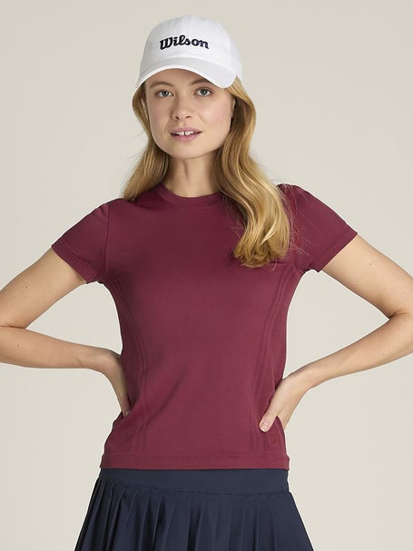 Wilson Womens Core Pro Seamless Top - Cranberry