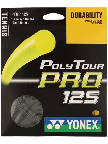 Yonex Poly Tour Drive 1.25 Tennis String Reel Black