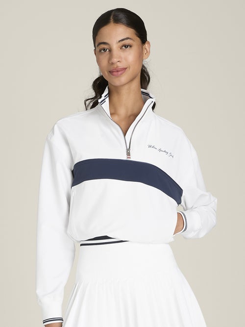 Wilson Women's Davenport Half Zip - Bright White/Navy