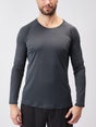2XU Men's Aero Long Sleeve India Ink/Black Reflective