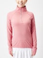 BloqUV Women's Half Zip Top - Dusty Rose
