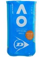 Dunlop Australian Open Extra Duty 4 Ball Can- Twin Pack