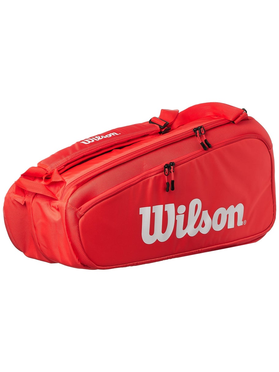 Wilson Super Tour 9 Pack Red Bag | Tennis Only
