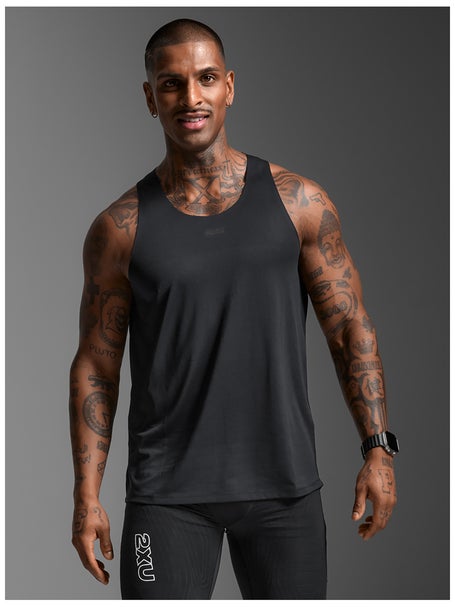 2XU Mens Light Speed Tech Singlet Black