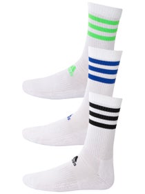 Adidas Crew 3-Pack Socks Striped White/Blue/Green