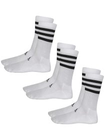 Adidas Cushion Crew 3-Pack Socks Striped White