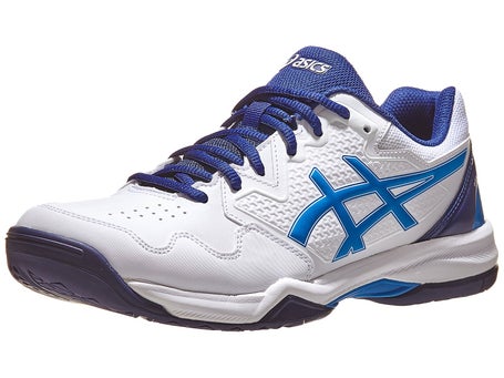 ASICS Gel Dedicate 7 White/Electric Blue Men's Shoe | Tennis Only
