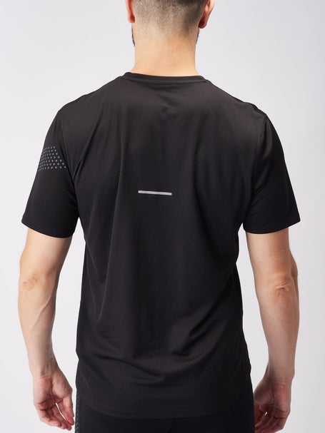 ASICS Men's Icon Short Sleeve Top Black/Carrier Grey Tennis Only