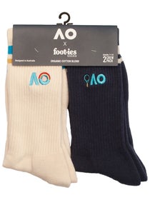 AO23 Foot-ies Sock For Everyone 2Pk Crew 7-12
