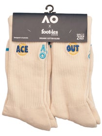 AO23 Foot-ies The Ace Or Out 2Pk Crew Sock 7-12