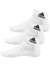 adidas Cushion Ankle 3-Pack Socks White
