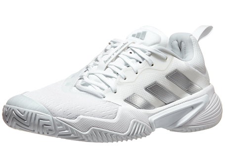 adidas Barricade White/Silver/Grey Woms Shoes