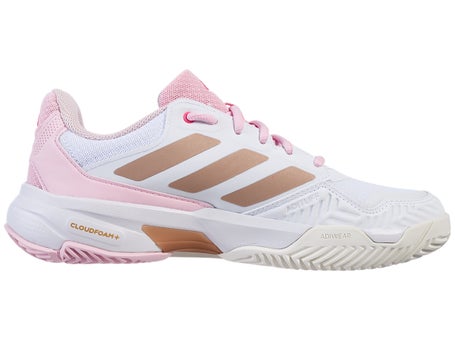 adidas CourtJam Control White/Pink Women's Shoe Tennis Only