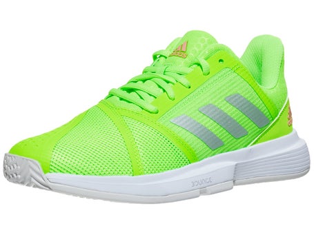 adidas CourtJam Bounce Green/Silver/White Womens Shoes