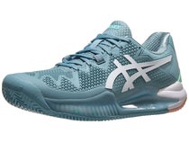 ASICS Gel Resolution 8 CLAY Smoke Blue/Wh Women's Shoes