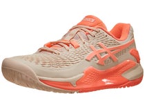 Asics Gel Resolution 9 Pearl/Sun Coral Women's Shoes