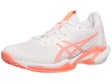 Asics Solution Speed FF 3 CLAY White/Sun Coral Women's 