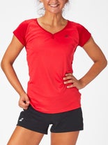 Babolat Women's Play Cap Sleeve Red XS