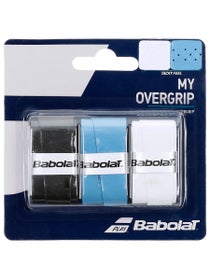 Babolat My Grip 3pk Black/Blue/White Overgrip