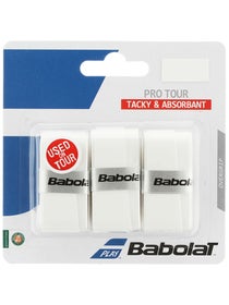 Babolat Pro Tour Overgrips White 3 Pack