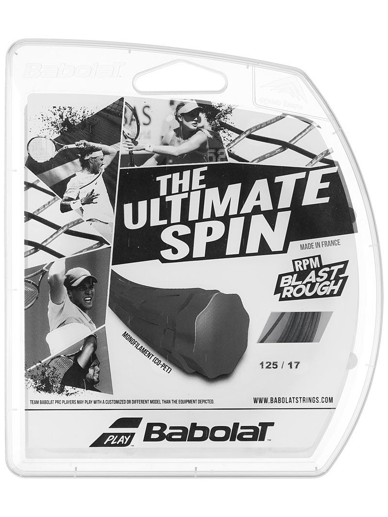 12M Babolat RPM Blast Tennis String 1.25mm / 17G Free UK P&P Black 