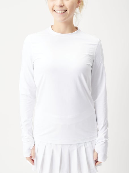 BloqUV Womens Long Sleeve Top - White
