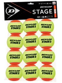 Dunlop Stage 2 Orange Ball 12 Pack