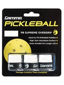 Gamma Supreme Pickleball Overgrip White 3 Pack