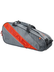 Head Elite 6R Combi Grey/Orange Racquet Bag