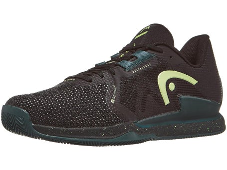 HEAD Sprint Pro 3.5 SF Clay Mens Shoe\Bk/Forest Green 