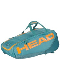Head Pro Racquet Bag 9 XL  Cyan/Orange 