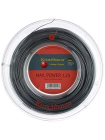 Kirschbaum Max Power 17/1.25 Anthra String Reel - 200m