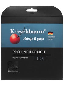 Kirschbaum Pro Line II Rough 17/1.25 Black String Set