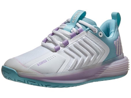 KSwiss Ultrashot 3 Wht/Blue/Lilac Womens Shoe