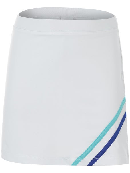 LiMi Girls Paisley Sky Chevron Trim Skirt