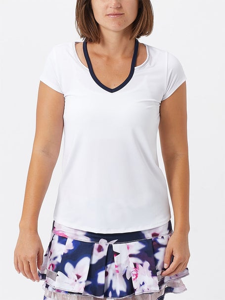 Lucky in Love Womens Lush V-Neck Top