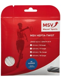 MSV Hepta-Twist 1.25 String White