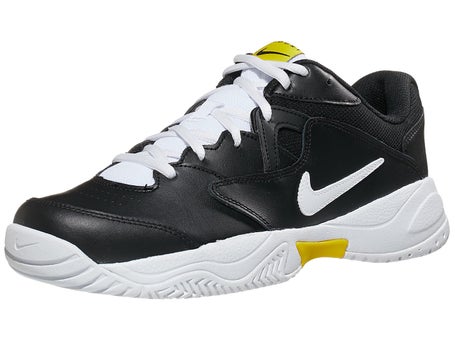 Unexpected carbohydrate grip Nike Court Lite 2 Black/White/Yellow Men's Shoe | Tennis Only
