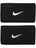 Nike Swoosh Double Wide Wristband Black/White