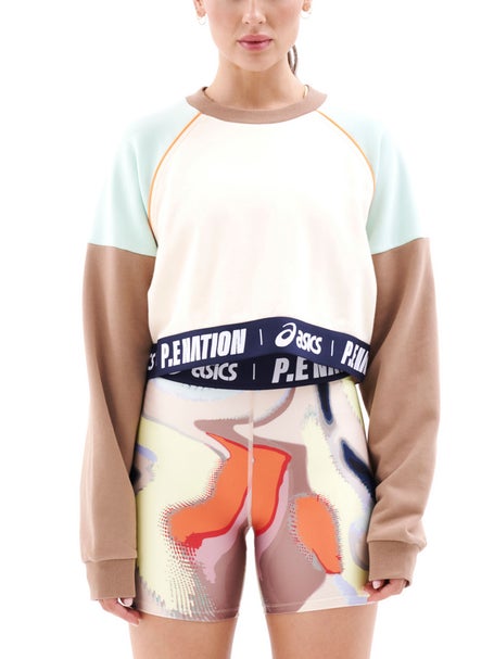 P.E Nation Womens Kenko Sweat in Pearled Ivory