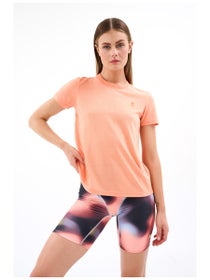 P.E Nation Women's Primary Slim Fit Tee in Cantaloupe